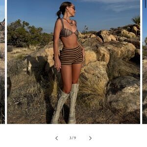 NWT Strawberry Milk Mob bikini set size medium